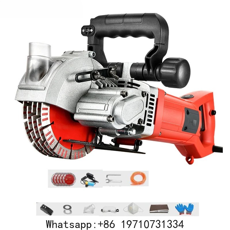 Electric Concrete Cutter - プロ仕様水力発電設置用電動ウォールチェーサー、コンクリート壁溝切り機、レンガ壁溝切り機、220V