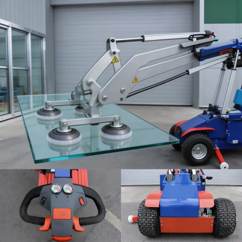 Heavy Equipment Glass - FOB工業用輸送機器信頼性の高いガラスリフターマシン6パッドヘビーデューティー、工場や作業場での使用に最適な機械
