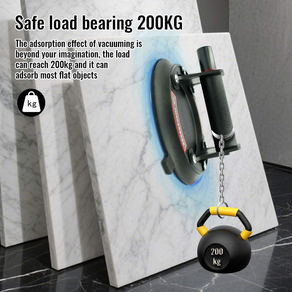 Heavy Equipment Glass - 真空吸盤 200kg 耐荷重 ヘビーデューティー バキュームスプレッダー タイル吸着