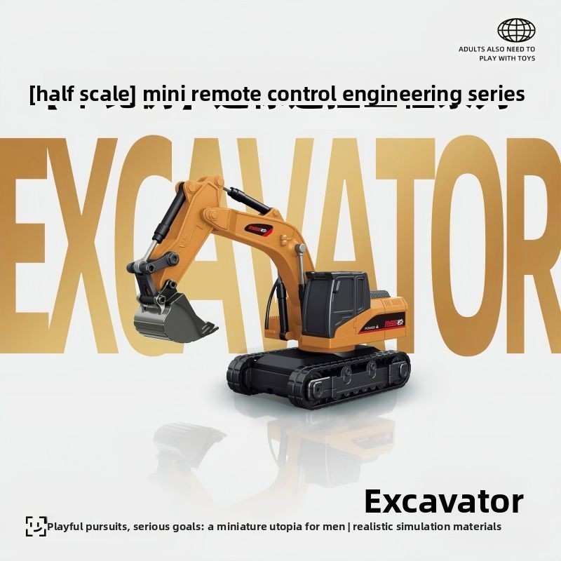 1:64 メタル RC エンジニアリングカーセット、鉱山トラ - Heavy Equipment Excavator のレビューと価格