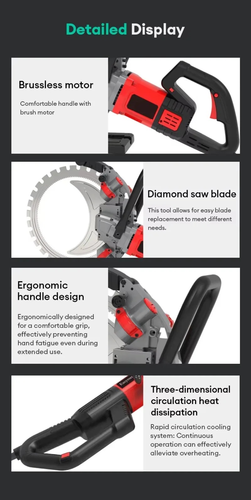 IKN建設用410mm電動コンクリートリングソー、300mm - Electric Concrete Cutter のレビューと価格