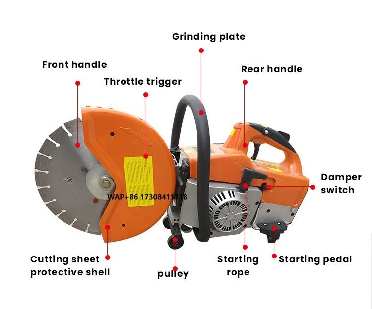 コンクリート道路切断機 アスファルトハンドヘルドエンジン コ - Electric Concrete Cutter のレビューと価格