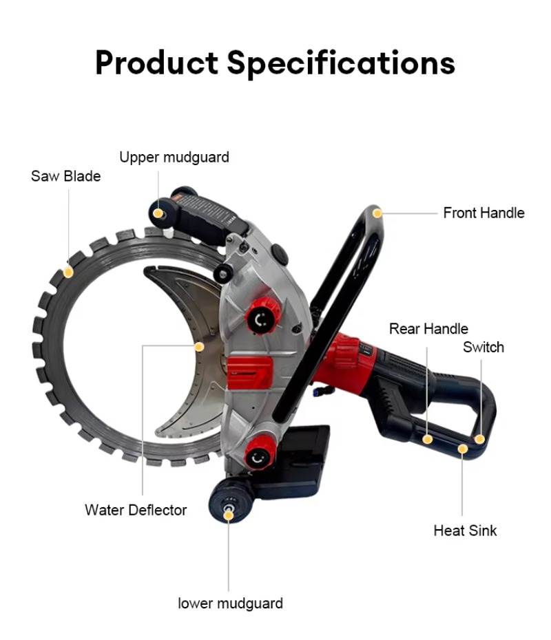 8800W電動コンクリートカッター、切断深さ410mm、壁切 - Electric Concrete Cutter のレビューと価格