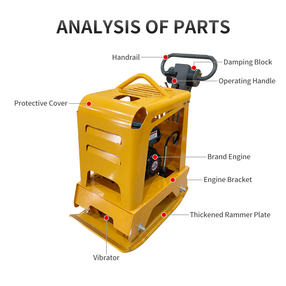 C160アスファルト舗装用振動板コンパクタ、可逆式両方向埋め - Plate Compactor Vibrator のレビューと価格